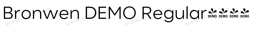Bronwen DEMO Regular字体转换